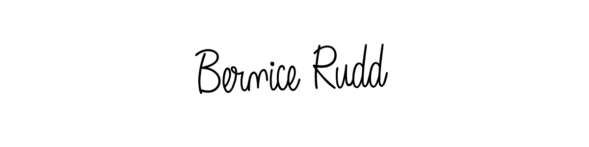 You should practise on your own different ways (Angelique-Rose-font-FFP) to write your name (Bernice Rudd) in signature. don't let someone else do it for you. Bernice Rudd signature style 5 images and pictures png