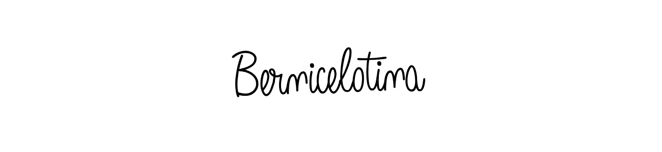 Once you've used our free online signature maker to create your best signature Angelique-Rose-font-FFP style, it's time to enjoy all of the benefits that Bernicelotina name signing documents. Bernicelotina signature style 5 images and pictures png