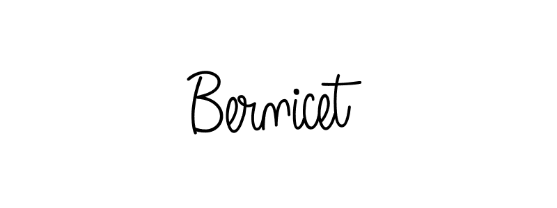 Design your own signature with our free online signature maker. With this signature software, you can create a handwritten (Angelique-Rose-font-FFP) signature for name Bernicet. Bernicet signature style 5 images and pictures png
