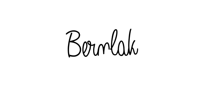Make a beautiful signature design for name Bernlak. With this signature (Angelique-Rose-font-FFP) style, you can create a handwritten signature for free. Bernlak signature style 5 images and pictures png