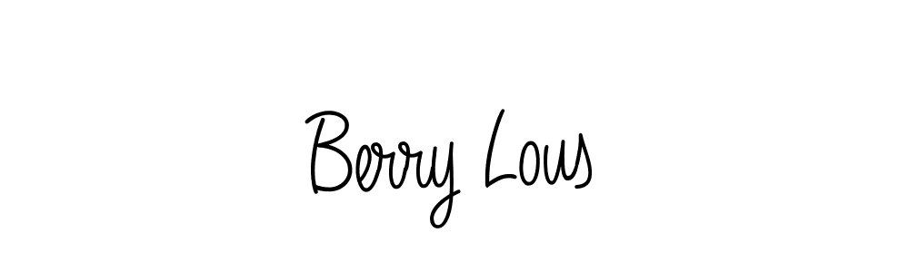 The best way (Angelique-Rose-font-FFP) to make a short signature is to pick only two or three words in your name. The name Berry Lous include a total of six letters. For converting this name. Berry Lous signature style 5 images and pictures png