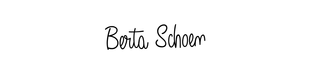 How to make Berta Schoen name signature. Use Angelique-Rose-font-FFP style for creating short signs online. This is the latest handwritten sign. Berta Schoen signature style 5 images and pictures png