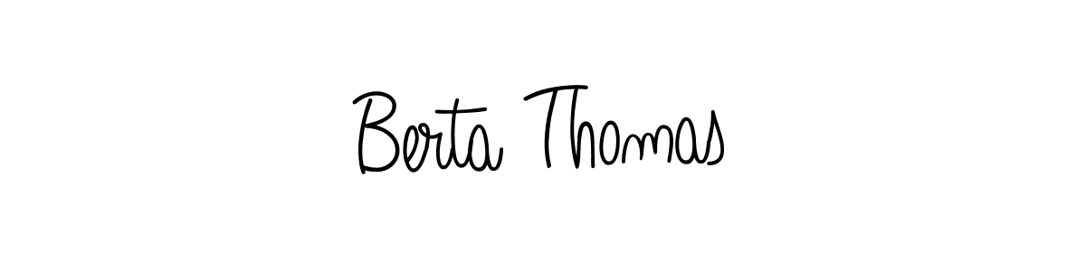 Check out images of Autograph of Berta Thomas name. Actor Berta Thomas Signature Style. Angelique-Rose-font-FFP is a professional sign style online. Berta Thomas signature style 5 images and pictures png