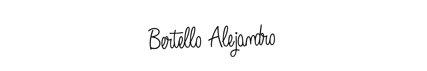Bertello Alejandro stylish signature style. Best Handwritten Sign (Angelique-Rose-font-FFP) for my name. Handwritten Signature Collection Ideas for my name Bertello Alejandro. Bertello Alejandro signature style 5 images and pictures png