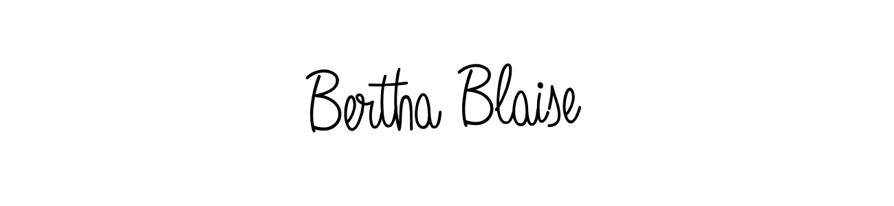 Design your own signature with our free online signature maker. With this signature software, you can create a handwritten (Angelique-Rose-font-FFP) signature for name Bertha Blaise. Bertha Blaise signature style 5 images and pictures png