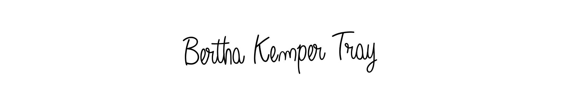 Design your own signature with our free online signature maker. With this signature software, you can create a handwritten (Angelique-Rose-font-FFP) signature for name Bertha Kemper Tray. Bertha Kemper Tray signature style 5 images and pictures png