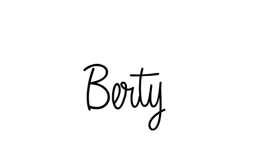 The best way (Angelique-Rose-font-FFP) to make a short signature is to pick only two or three words in your name. The name Berty include a total of six letters. For converting this name. Berty signature style 5 images and pictures png