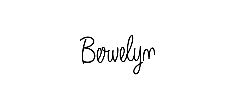 How to make Bervelyn name signature. Use Angelique-Rose-font-FFP style for creating short signs online. This is the latest handwritten sign. Bervelyn signature style 5 images and pictures png