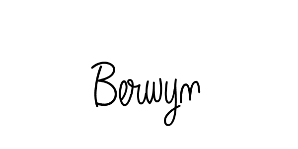 Make a beautiful signature design for name Berwyn. With this signature (Angelique-Rose-font-FFP) style, you can create a handwritten signature for free. Berwyn signature style 5 images and pictures png