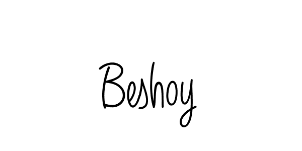 Design your own signature with our free online signature maker. With this signature software, you can create a handwritten (Angelique-Rose-font-FFP) signature for name Beshoy. Beshoy signature style 5 images and pictures png