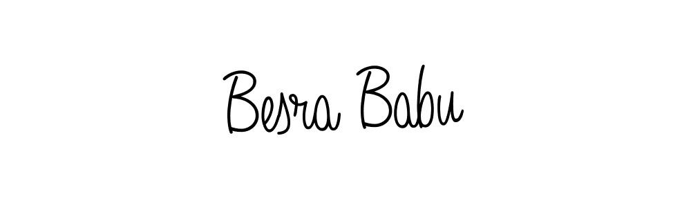 Make a beautiful signature design for name Besra Babu. With this signature (Angelique-Rose-font-FFP) style, you can create a handwritten signature for free. Besra Babu signature style 5 images and pictures png