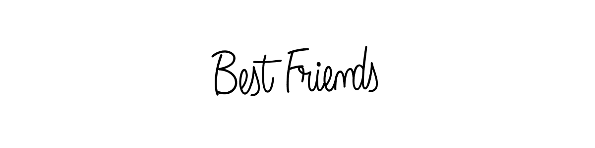 How to make Best Friends name signature. Use Angelique-Rose-font-FFP style for creating short signs online. This is the latest handwritten sign. Best Friends signature style 5 images and pictures png