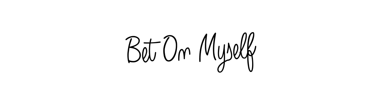 The best way (Angelique-Rose-font-FFP) to make a short signature is to pick only two or three words in your name. The name Bet On Myself include a total of six letters. For converting this name. Bet On Myself signature style 5 images and pictures png