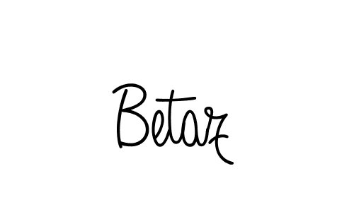 The best way (Angelique-Rose-font-FFP) to make a short signature is to pick only two or three words in your name. The name Betaz include a total of six letters. For converting this name. Betaz signature style 5 images and pictures png