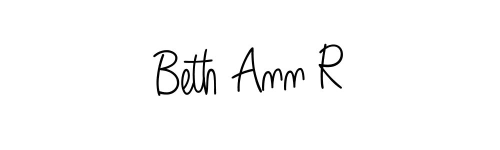 How to make Beth Ann R name signature. Use Angelique-Rose-font-FFP style for creating short signs online. This is the latest handwritten sign. Beth Ann R signature style 5 images and pictures png