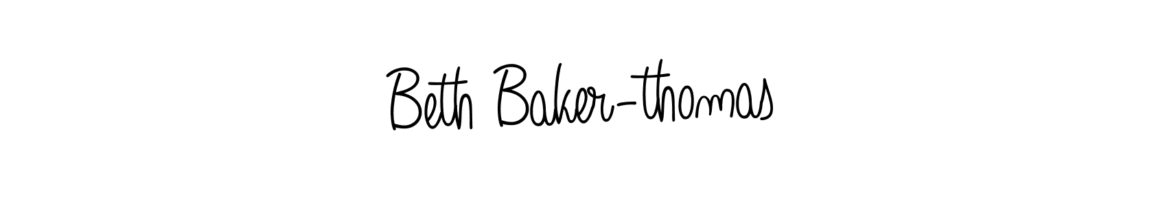 You should practise on your own different ways (Angelique-Rose-font-FFP) to write your name (Beth Baker-thomas) in signature. don't let someone else do it for you. Beth Baker-thomas signature style 5 images and pictures png