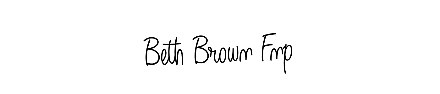 Use a signature maker to create a handwritten signature online. With this signature software, you can design (Angelique-Rose-font-FFP) your own signature for name Beth Brown Fnp. Beth Brown Fnp signature style 5 images and pictures png