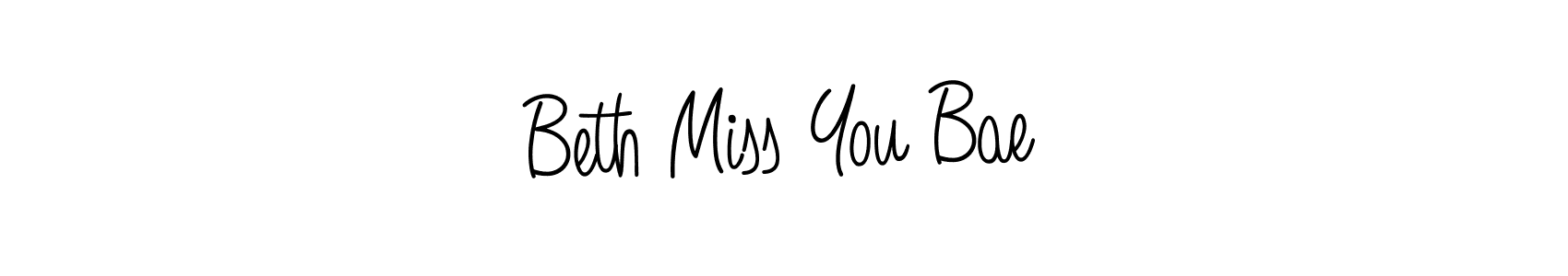 It looks lik you need a new signature style for name Beth Miss You Bae. Design unique handwritten (Angelique-Rose-font-FFP) signature with our free signature maker in just a few clicks. Beth Miss You Bae signature style 5 images and pictures png