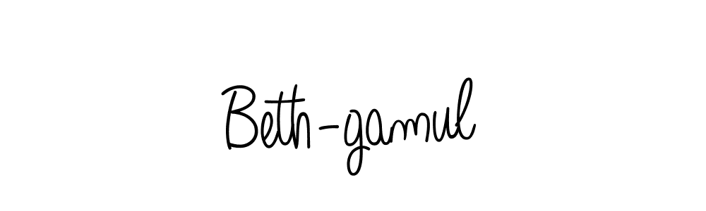 How to make Beth-gamul signature? Angelique-Rose-font-FFP is a professional autograph style. Create handwritten signature for Beth-gamul name. Beth-gamul signature style 5 images and pictures png