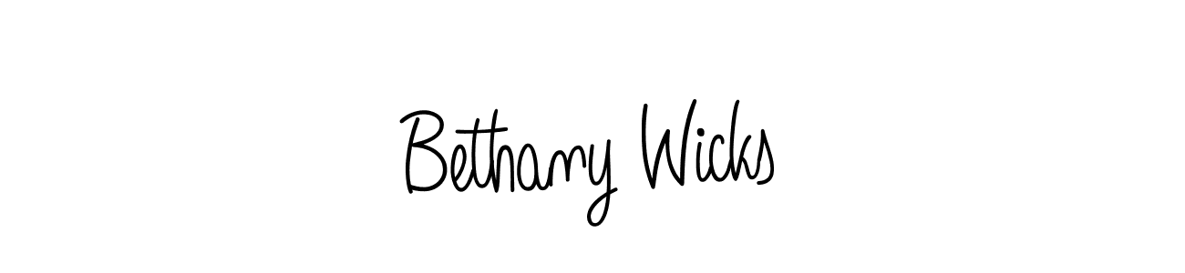 Make a beautiful signature design for name Bethany Wicks. Use this online signature maker to create a handwritten signature for free. Bethany Wicks signature style 5 images and pictures png