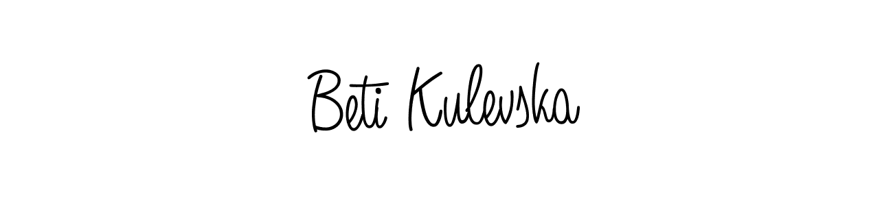 You can use this online signature creator to create a handwritten signature for the name Beti Kulevska. This is the best online autograph maker. Beti Kulevska signature style 5 images and pictures png