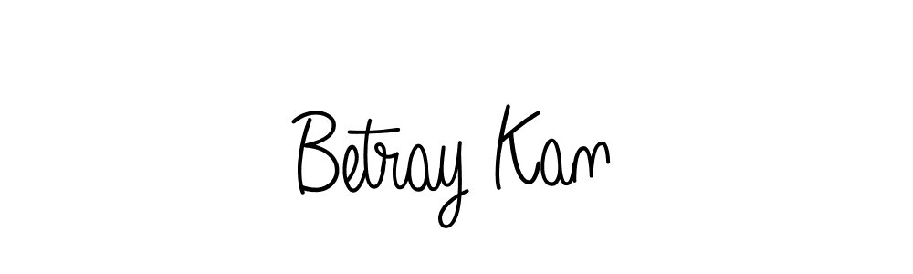 Check out images of Autograph of Betray Kan name. Actor Betray Kan Signature Style. Angelique-Rose-font-FFP is a professional sign style online. Betray Kan signature style 5 images and pictures png