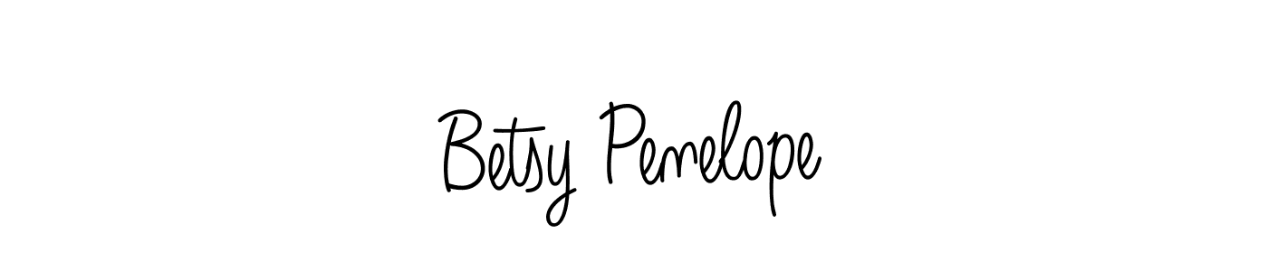 Use a signature maker to create a handwritten signature online. With this signature software, you can design (Angelique-Rose-font-FFP) your own signature for name Betsy Penelope. Betsy Penelope signature style 5 images and pictures png