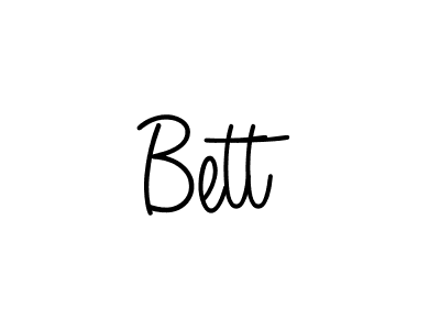 Use a signature maker to create a handwritten signature online. With this signature software, you can design (Angelique-Rose-font-FFP) your own signature for name Bett. Bett signature style 5 images and pictures png