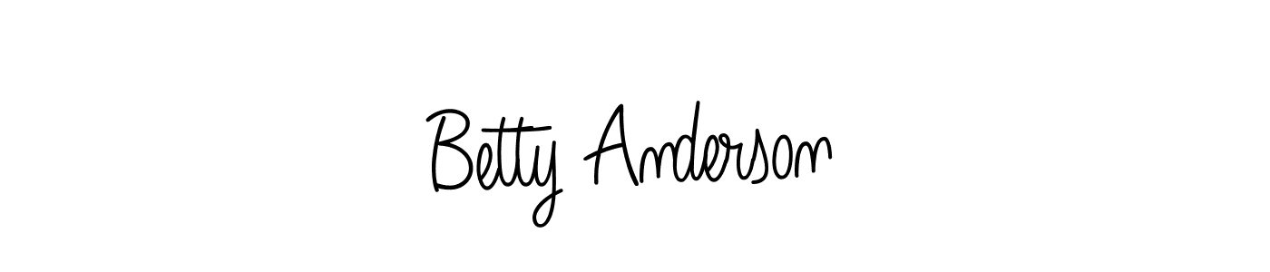 Make a short Betty Anderson signature style. Manage your documents anywhere anytime using Angelique-Rose-font-FFP. Create and add eSignatures, submit forms, share and send files easily. Betty Anderson signature style 5 images and pictures png