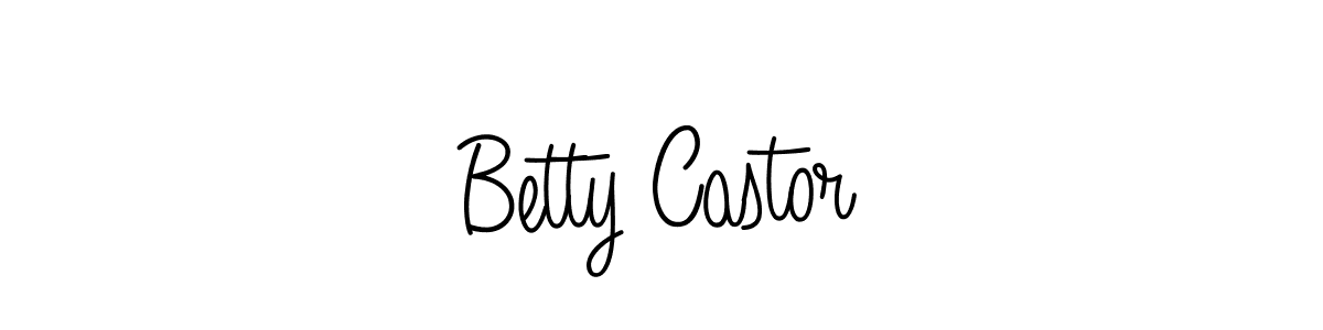 Make a beautiful signature design for name Betty Castor. With this signature (Angelique-Rose-font-FFP) style, you can create a handwritten signature for free. Betty Castor signature style 5 images and pictures png