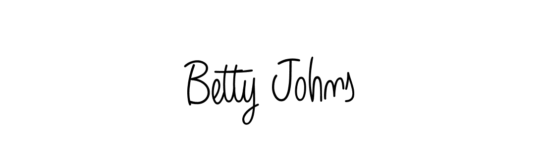 The best way (Angelique-Rose-font-FFP) to make a short signature is to pick only two or three words in your name. The name Betty Johns include a total of six letters. For converting this name. Betty Johns signature style 5 images and pictures png