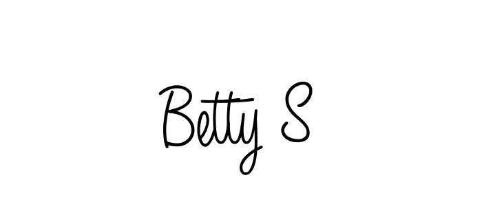 How to Draw Betty S signature style? Angelique-Rose-font-FFP is a latest design signature styles for name Betty S. Betty S signature style 5 images and pictures png