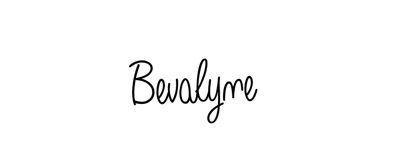 Bevalyne stylish signature style. Best Handwritten Sign (Angelique-Rose-font-FFP) for my name. Handwritten Signature Collection Ideas for my name Bevalyne. Bevalyne signature style 5 images and pictures png