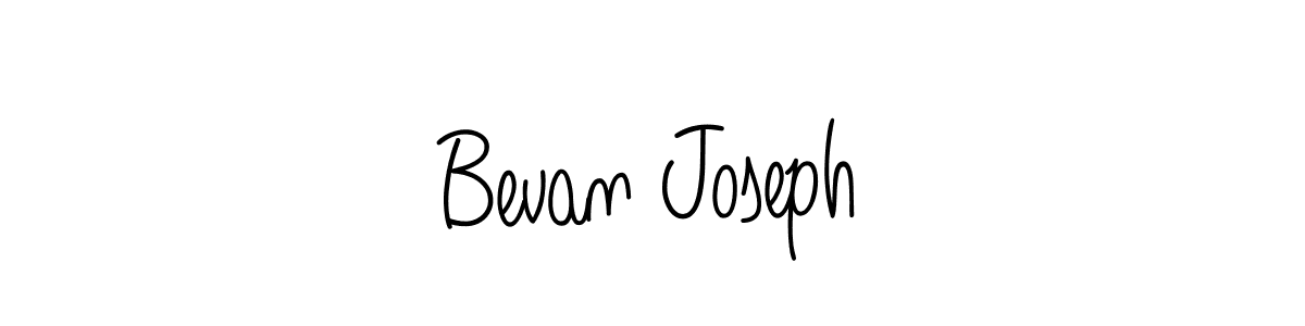 Bevan Joseph stylish signature style. Best Handwritten Sign (Angelique-Rose-font-FFP) for my name. Handwritten Signature Collection Ideas for my name Bevan Joseph. Bevan Joseph signature style 5 images and pictures png