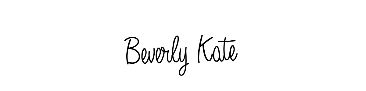 How to make Beverly Kate name signature. Use Angelique-Rose-font-FFP style for creating short signs online. This is the latest handwritten sign. Beverly Kate signature style 5 images and pictures png