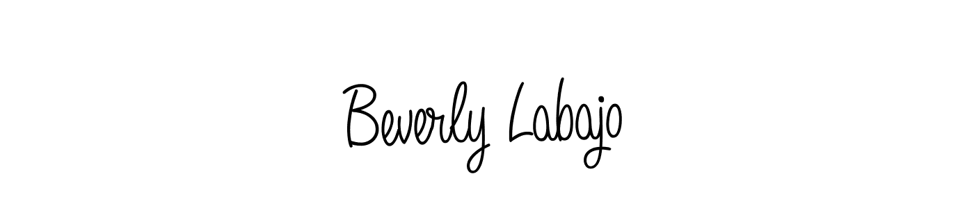 You should practise on your own different ways (Angelique-Rose-font-FFP) to write your name (Beverly Labajo) in signature. don't let someone else do it for you. Beverly Labajo signature style 5 images and pictures png