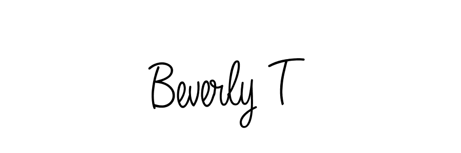 How to Draw Beverly T signature style? Angelique-Rose-font-FFP is a latest design signature styles for name Beverly T. Beverly T signature style 5 images and pictures png