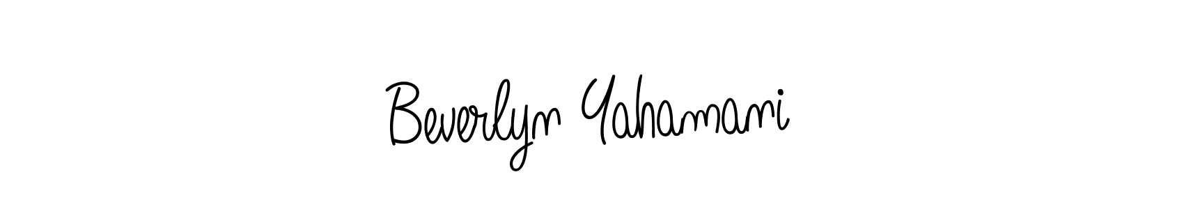 This is the best signature style for the Beverlyn Yahamani name. Also you like these signature font (Angelique-Rose-font-FFP). Mix name signature. Beverlyn Yahamani signature style 5 images and pictures png