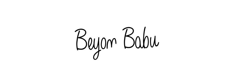 Make a beautiful signature design for name Beyon Babu. Use this online signature maker to create a handwritten signature for free. Beyon Babu signature style 5 images and pictures png