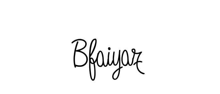 You should practise on your own different ways (Angelique-Rose-font-FFP) to write your name (Bfaiyaz) in signature. don't let someone else do it for you. Bfaiyaz signature style 5 images and pictures png