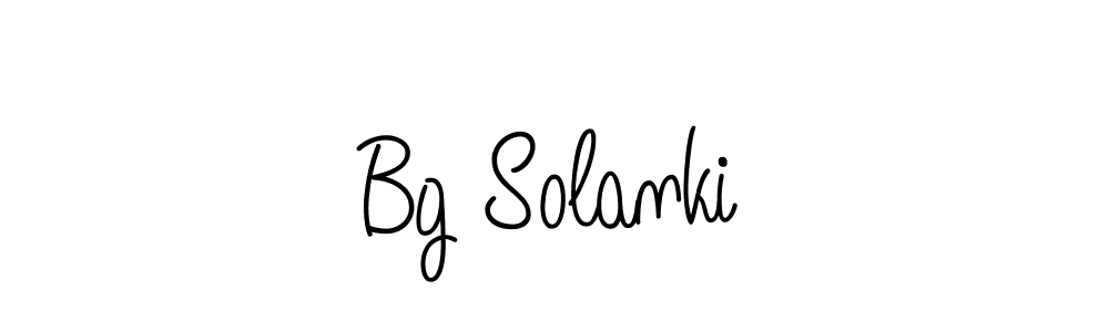 if you are searching for the best signature style for your name Bg Solanki. so please give up your signature search. here we have designed multiple signature styles  using Angelique-Rose-font-FFP. Bg Solanki signature style 5 images and pictures png