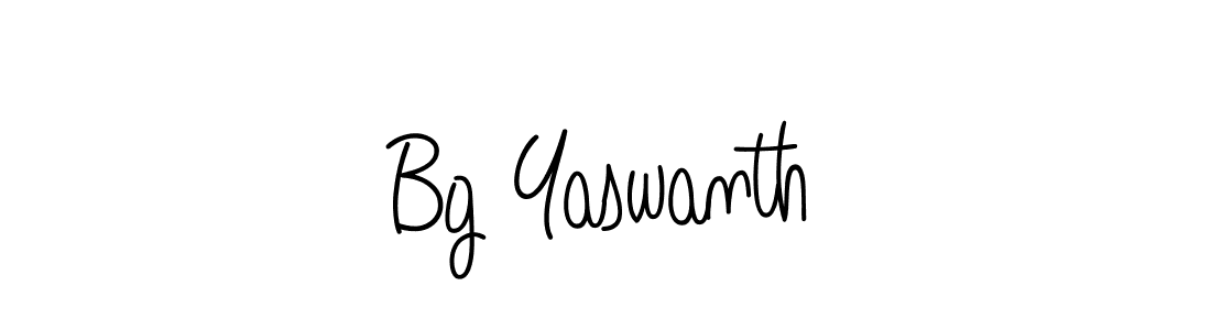 Also we have Bg Yaswanth name is the best signature style. Create professional handwritten signature collection using Angelique-Rose-font-FFP autograph style. Bg Yaswanth signature style 5 images and pictures png