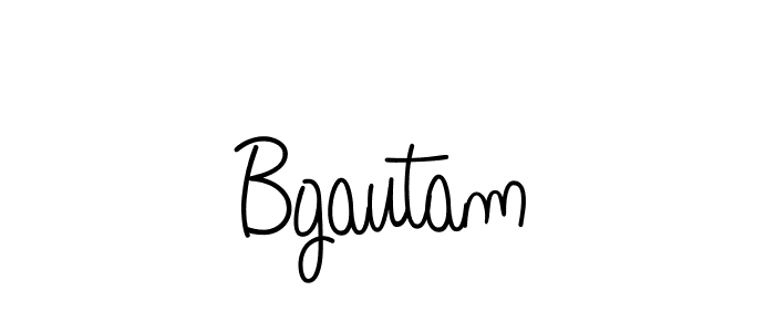 Create a beautiful signature design for name Bgautam. With this signature (Angelique-Rose-font-FFP) fonts, you can make a handwritten signature for free. Bgautam signature style 5 images and pictures png