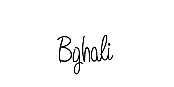 The best way (Angelique-Rose-font-FFP) to make a short signature is to pick only two or three words in your name. The name Bghali include a total of six letters. For converting this name. Bghali signature style 5 images and pictures png