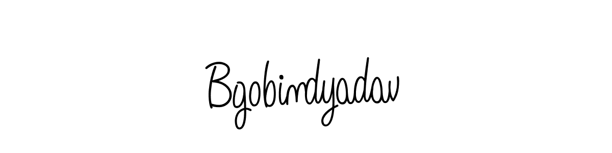 Create a beautiful signature design for name Bgobindyadav. With this signature (Angelique-Rose-font-FFP) fonts, you can make a handwritten signature for free. Bgobindyadav signature style 5 images and pictures png