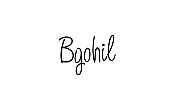 Create a beautiful signature design for name Bgohil. With this signature (Angelique-Rose-font-FFP) fonts, you can make a handwritten signature for free. Bgohil signature style 5 images and pictures png