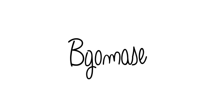 How to make Bgomase name signature. Use Angelique-Rose-font-FFP style for creating short signs online. This is the latest handwritten sign. Bgomase signature style 5 images and pictures png