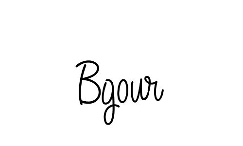 The best way (Angelique-Rose-font-FFP) to make a short signature is to pick only two or three words in your name. The name Bgour include a total of six letters. For converting this name. Bgour signature style 5 images and pictures png