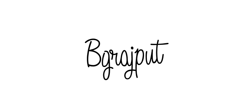 Make a beautiful signature design for name Bgrajput. With this signature (Angelique-Rose-font-FFP) style, you can create a handwritten signature for free. Bgrajput signature style 5 images and pictures png