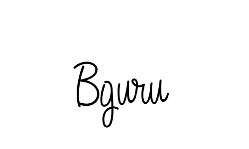 if you are searching for the best signature style for your name Bguru. so please give up your signature search. here we have designed multiple signature styles  using Angelique-Rose-font-FFP. Bguru signature style 5 images and pictures png